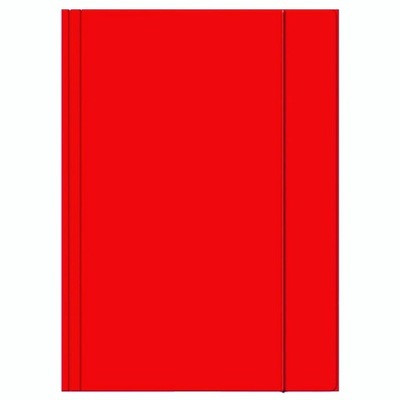Teczka tekturowa papierowa czerwona z GUMKĄ A4 Teczki na dokumenty czerwone
