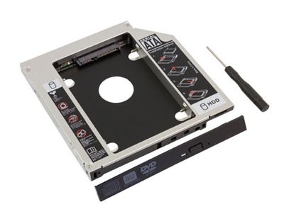 Kieszeń na Drugi Dysk Ramka Dysku 2,5 HDD SSD SATA 9,5 mm