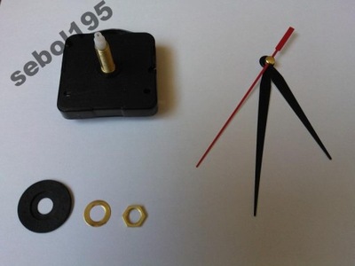 Mechanizm kwarcowy do zegara, oś 22mm +wskazówki