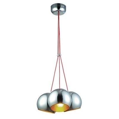 NOWOCZESNA LAMPA WISZACA ŻYRANDOL 3-KULE CHROM