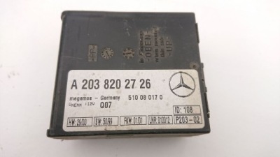 Mercedes w203 блок керування модуль сигналізація a2038202726 фото №1