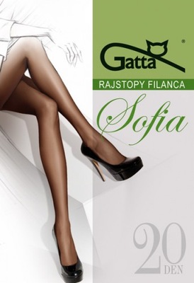Gatta Sofia rajstopy GRIGIO 5-XL ODCIEŃ SZAREGO