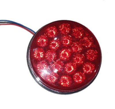 LAMP LED ROUND CZERW FROM CABLE UNIWERSAL. X00338 - milautoparts-fr.ukrlive.com