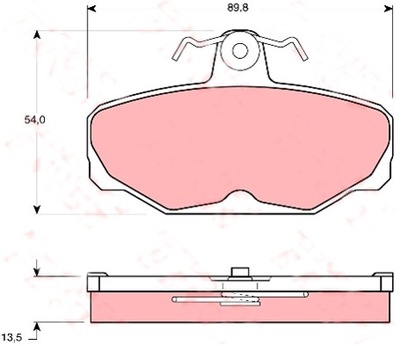 PADS BRAKE REAR FORD SCORPIO SIERRA 1985-03 - milautoparts-fr.ukrlive.com