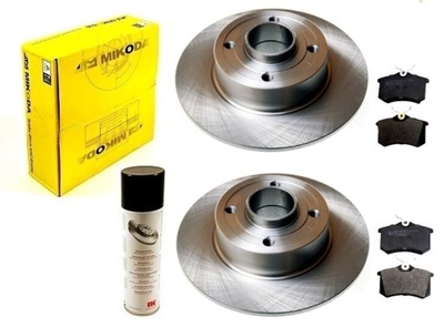 DISCS PADS RENAULT MEGANE II HATCHBACK TWINGO II WIND THALIA II REAR WITHOUT BEARING - milautoparts-fr.ukrlive.com