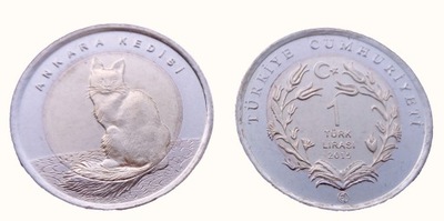 Turcja 1 lira Angora turecka 2015