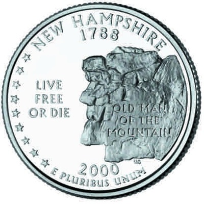 Stany USA - New Hampshire 2000 Mennica P