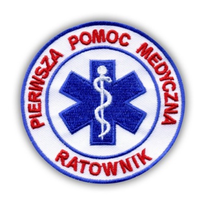Naszywka Pierwsza Pomoc Medyczna RATOWNIK haft