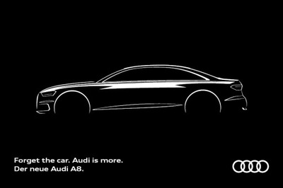 Audi A8 D5 prospekt model 2018 Szwajcaria