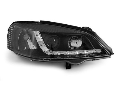 LAMPS FRONT OPEL ASTRA G 98- BLACK LED DIODOWE - milautoparts-fr.ukrlive.com