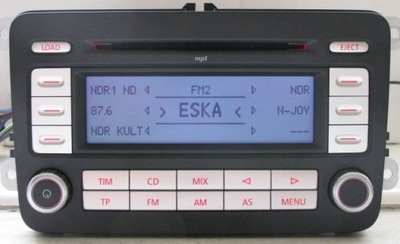 RADIO 6 CD VW GOLF PASSAT JETTA CADY RCD 500 MP3