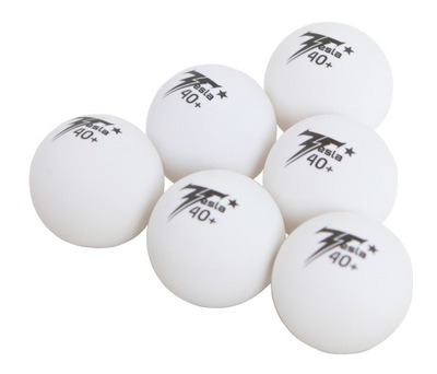 Piłeczki ping pong tenis stołowy 6 sztuk białe