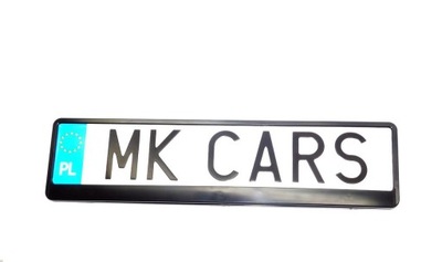 Ramka tablicy rejestracyjnej - CZARNA MK-CARS