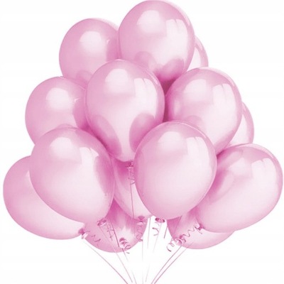Balony Różowe Urodziny Roczek Wesele 12szt