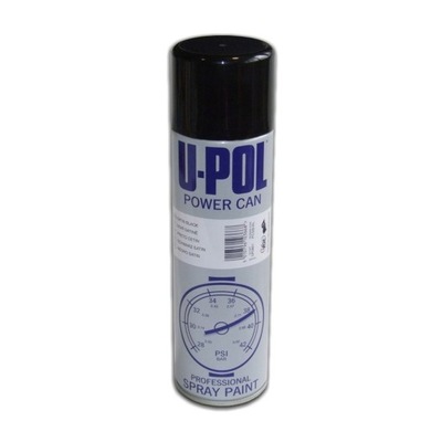 U-POL lakier czarny matowy spray 500ml