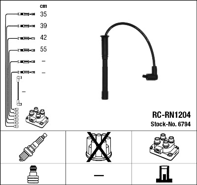 DRIVING GEAR NGK RC-RN1204 6794 - milautoparts-fr.ukrlive.com