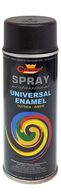 EMALIA FARBA SPRAY LAKIER Czarny Mat Champion N