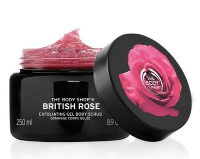 THE BODY SHOP BRITISH ROSE EXFOLIATING GEL SCRUB Peeling Brytyjska Róża 250