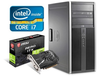 Komputer PC HP i7 8GB DDR3 500GB +MSI GeForce 1030