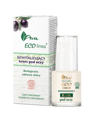Eco Linea Certyfikowany naturalny kosmetyk rewitalizujący krem pod oczy AVA