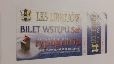 bilet LKS LIBERTÓW (woj. małopolskie)