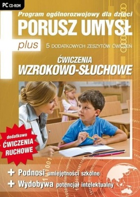 Porusz umysł PLUS PC CD Ćwiczenia wzrokowo-słuchow