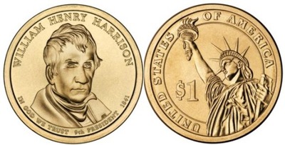 USA 1 $ Wiliam Henry Harrison 2009 nr 9