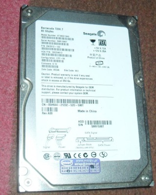 HDD SEAGATE BARRACUDA 7200.7 ST380013AS 80GB SATA
