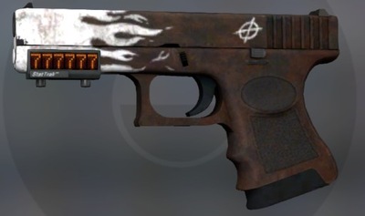 GLOCK-18 ŻAR TLENKOWY STATTRAK BLAZE DANGER CSGO CS2