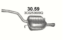 SILENCER END VOLKSWAGEN PASSAT 30.59 - milautoparts-fr.ukrlive.com