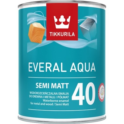Emalia wodna Tikkurila Everal Aqua 10 40 80 NOWOŚĆ