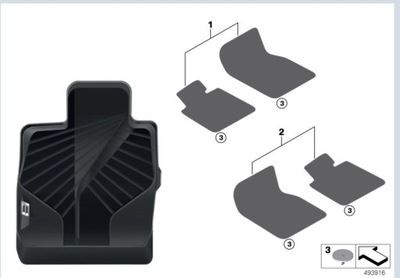 MATS FRONT BMW SERIES 8 G15 NR. 51472458861 - milautoparts-fr.ukrlive.com