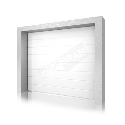 Segmentowa Brama Garażowa 300x200 - BRĄZ / BIEL