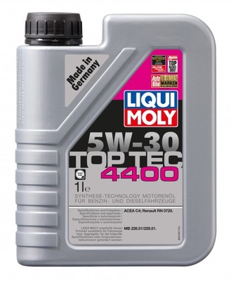 OIL SILNIKOWY SYNTETYCZNY LIQUI MOLY TOP TEC 4400 1 L 5W-30 - milautoparts-fr.ukrlive.com