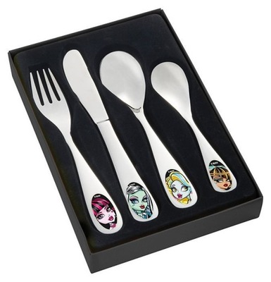 SZTUĆCE MONSTER HIGH dla dziewczynki na prezent na urodziny Mikołaja Święta