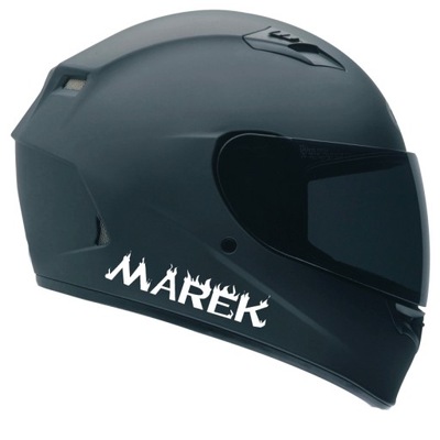 Twoje IMIĘ KSYWA naklejki motor kask Napis na motcykl kask