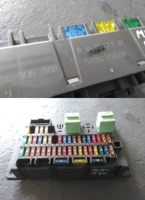 Mini cooper r50 коробка предохранителей 518030408 фото №1
