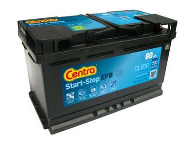 BATTERY CENTRA 80AH 720A 12V +P CL800 CL800 EFB START-STOP - milautoparts-fr.ukrlive.com