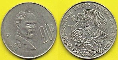 MEKSYK 20 Centavos 1978 r.