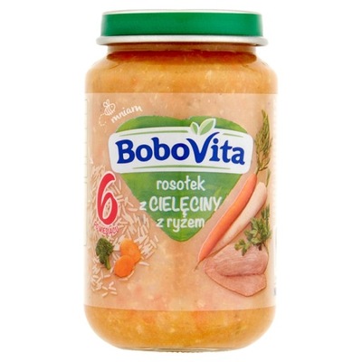 Obiadek BoboVita rosołek z cielęciny z ryżem 190 g