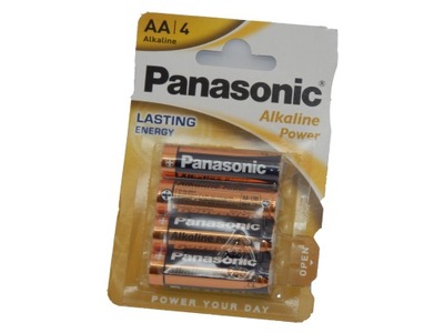 PANASONIC BATERIE LR6 AA ALKALINE POWER 4szt