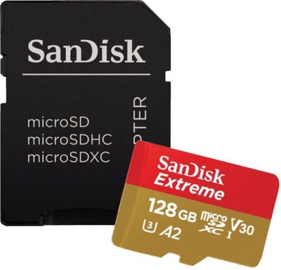 SANDISK MICROSDXC 128GB EXTREME UHS-3 V30 190/90 MB/s