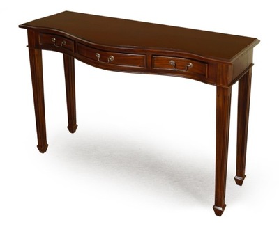 Stylowa konsolka ludwikowska konsola biurko z litego drewna 78155