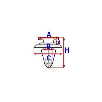 ROM ROMC60710 CLAMP CARDS / COVER OPEL ASTRA H 3D (10SZT.) - milautoparts-fr.ukrlive.com