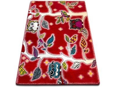 DYWAN DZIECIĘCY KIDS 200x280 FOREST red #GR2303