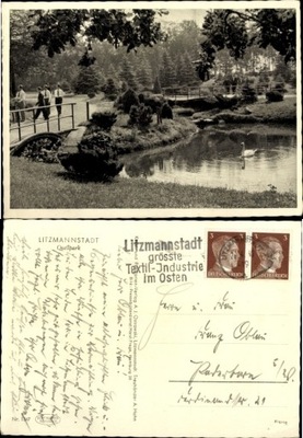 Łódź Litzmannstadt Quellpark 1942r.