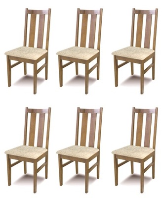 Krzesła 6 sztuk krzeseł K8. Dąb lefkas!