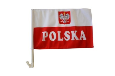 Flaga Samochodowa Polski Polska Autoflaga 45x30cm