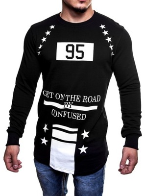 NOWOŚĆ! PRZEDŁUŻANA BLUZA SWAG GET ON THE ROAD - L