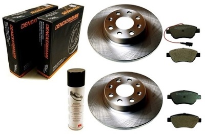 Тормозные диски тормозные колодки fiat grande punto iii evo перед цельный фото №1